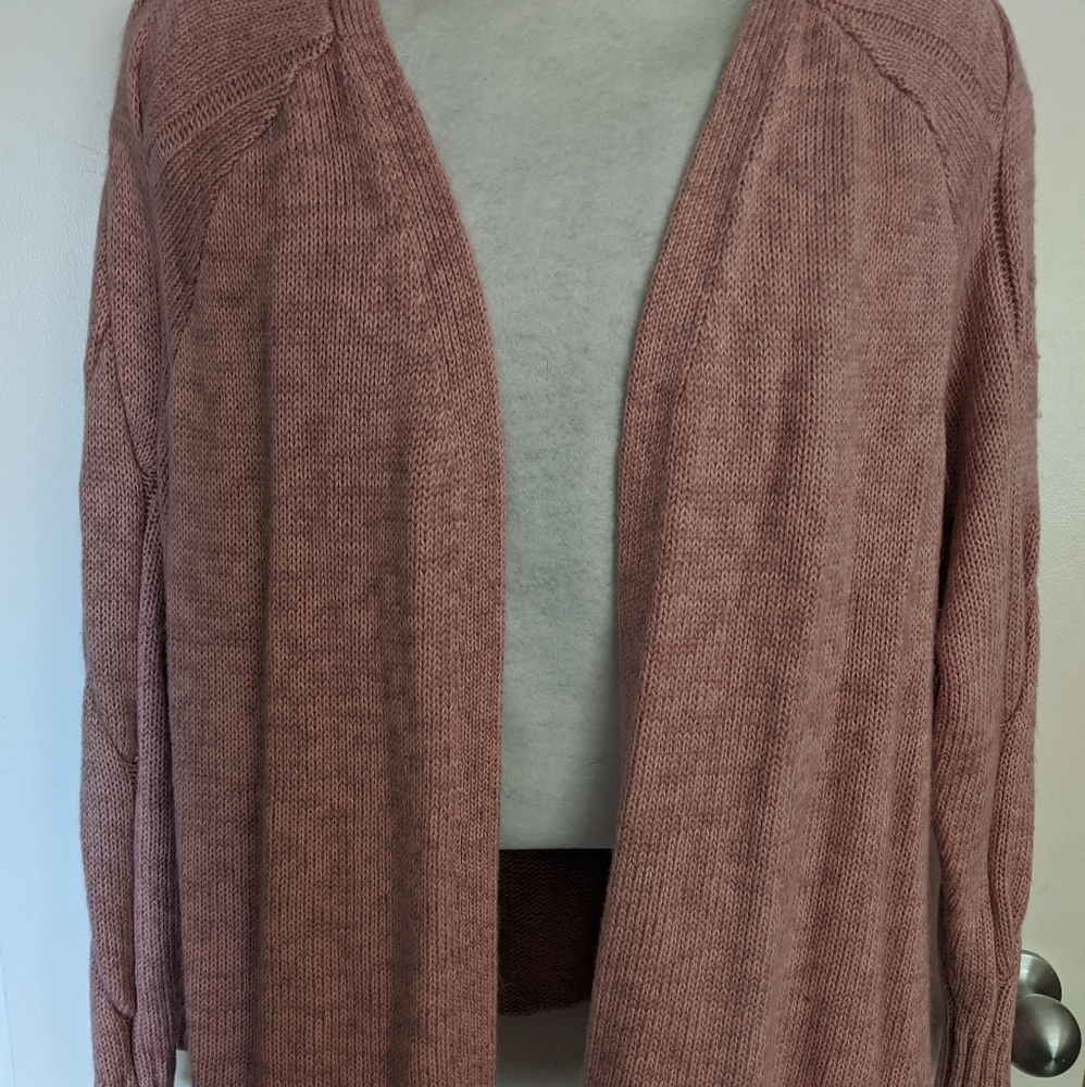 Pink cable sweater